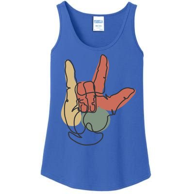 Love Sign Language Ladies Essential Tank