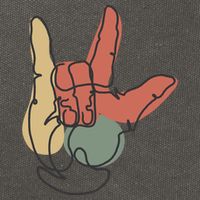 Love Sign Language Cotton Canvas Backpack