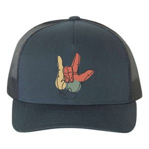 Love Sign Language Yupoong Adult 5-Panel Trucker Hat