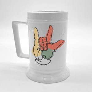 Love Sign Language Beer Stein