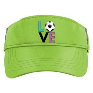 LOVE Soccer Sports Fan Adult Drive Performance Visor