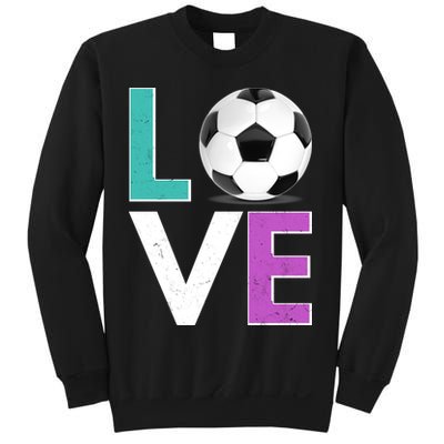 LOVE Soccer Sports Fan Sweatshirt