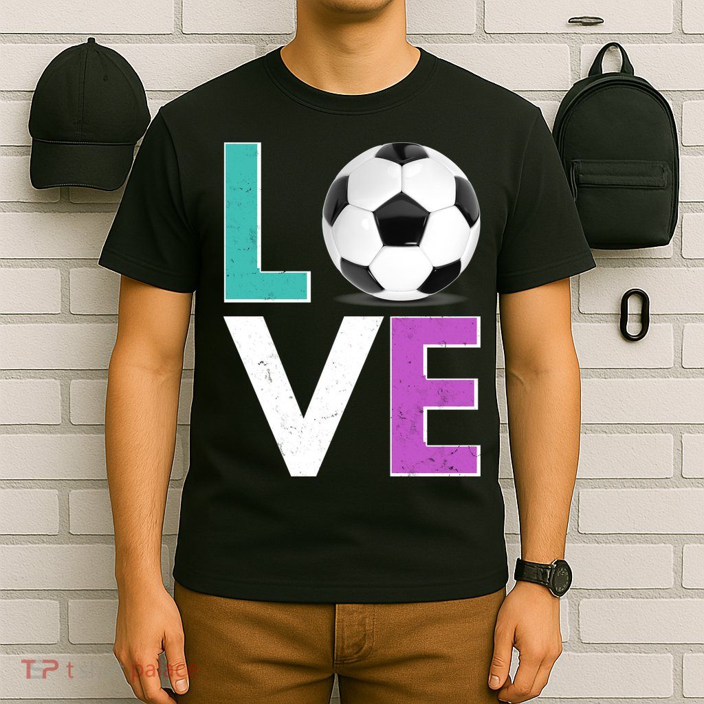 LOVE Soccer Sports Fan T-Shirt