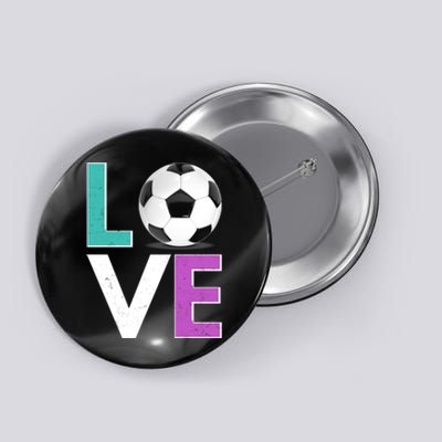 LOVE Soccer Sports Fan Button