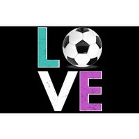 LOVE Soccer Sports Fan Bumper Sticker