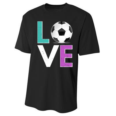 LOVE Soccer Sports Fan Performance Sprint T-Shirt