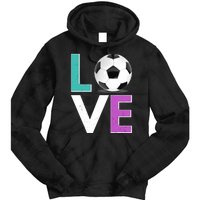 LOVE Soccer Sports Fan Tie Dye Hoodie