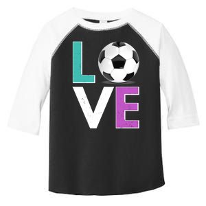 LOVE Soccer Sports Fan Toddler Fine Jersey T-Shirt