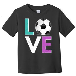 LOVE Soccer Sports Fan Toddler T-Shirt