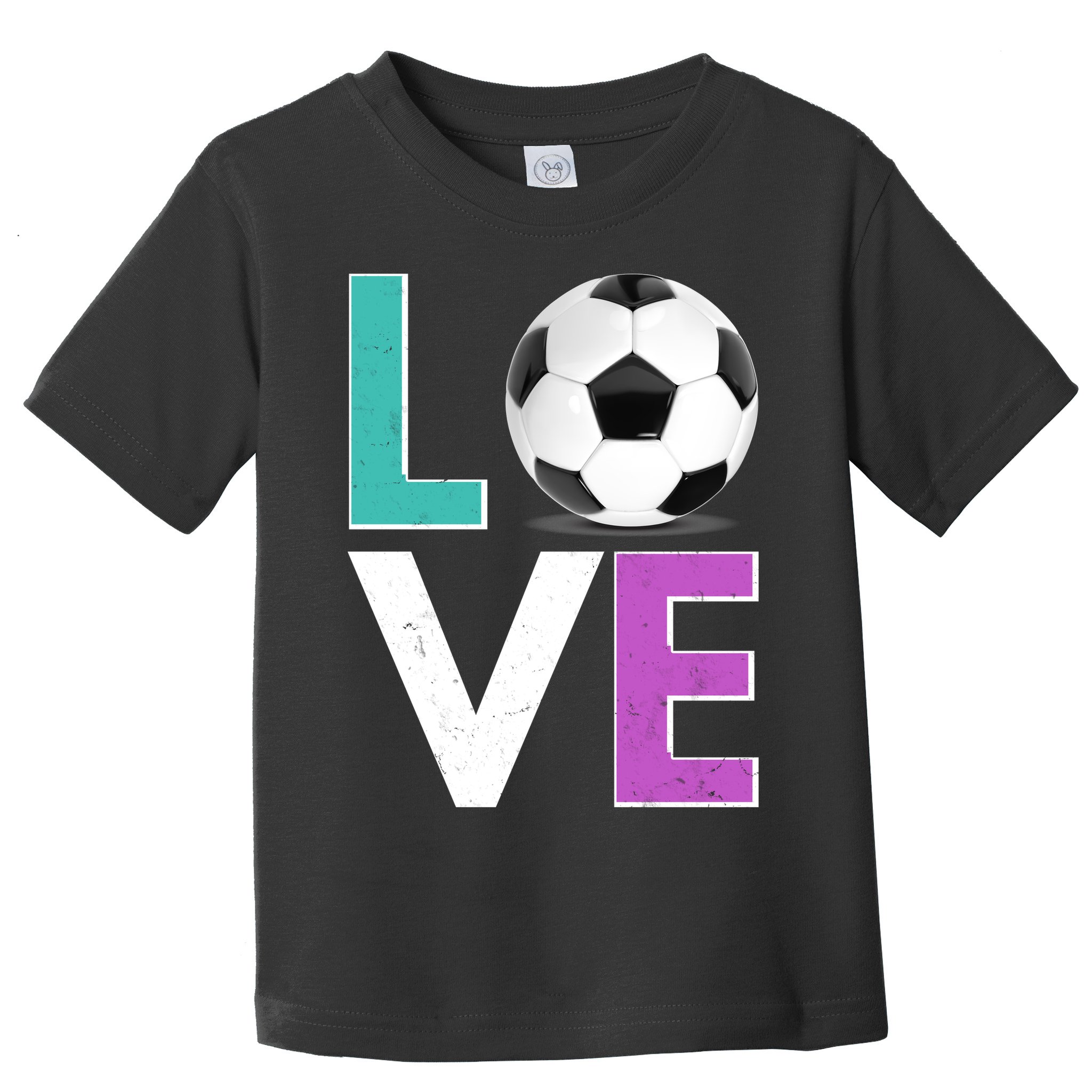 LOVE Soccer Sports Fan Toddler T-Shirt