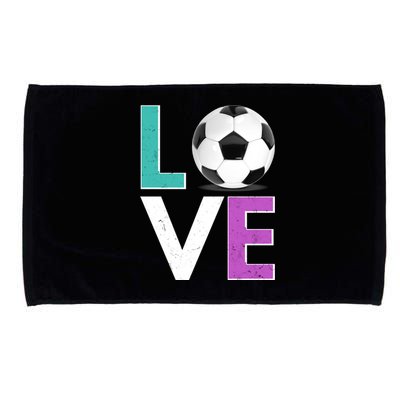 LOVE Soccer Sports Fan Microfiber Hand Towel