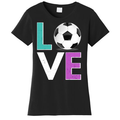 LOVE Soccer Sports Fan Women's T-Shirt