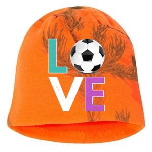 LOVE Soccer Sports Fan Kati - Camo Knit Beanie