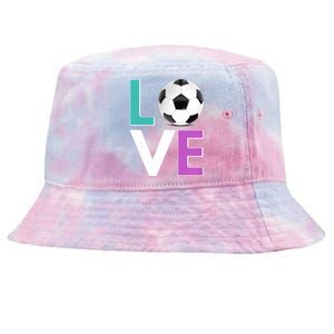 LOVE Soccer Sports Fan Tie-Dyed Bucket Hat