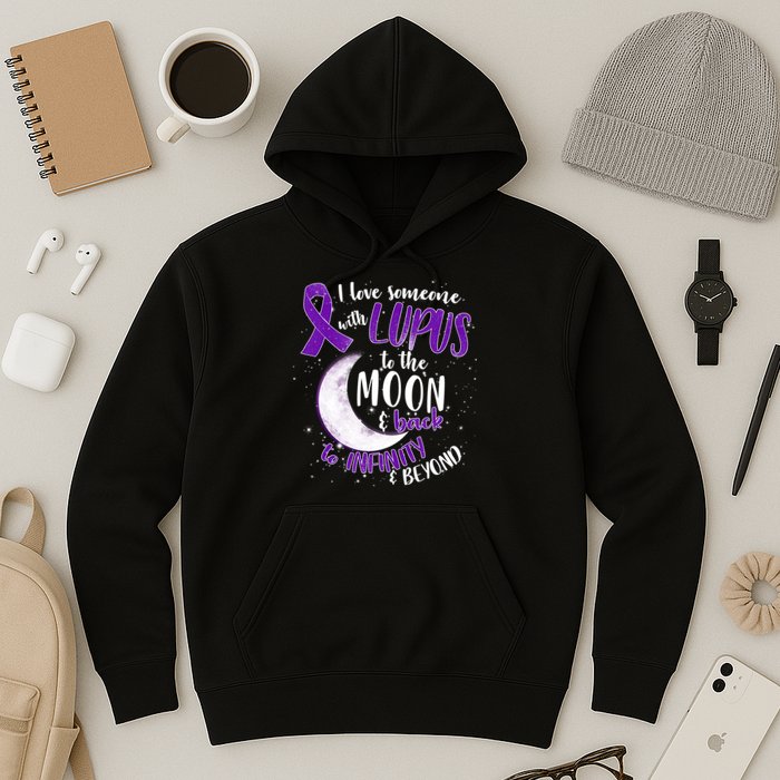Love Someone With Lupus To The Moon And Back Hoodie