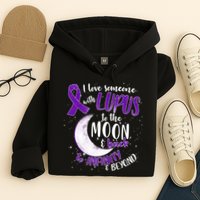 Love Someone With Lupus To The Moon And Back Hoodie