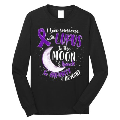 Love Someone With Lupus To The Moon And Back Long Sleeve Shirt