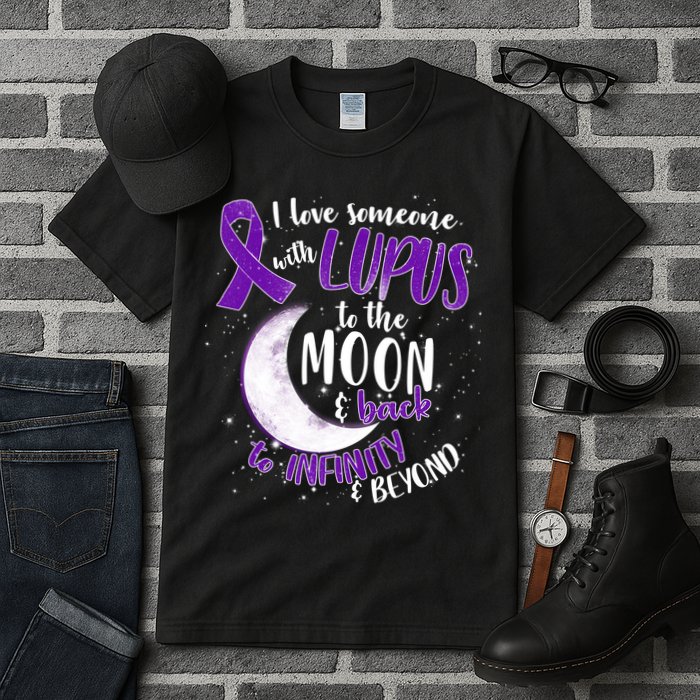 Love Someone With Lupus To The Moon And Back Tall T-Shirt