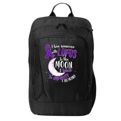 Love Someone With Lupus To The Moon And Back City Backpack