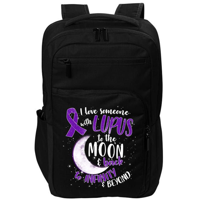 Love Someone With Lupus To The Moon And Back Impact Tech Backpack