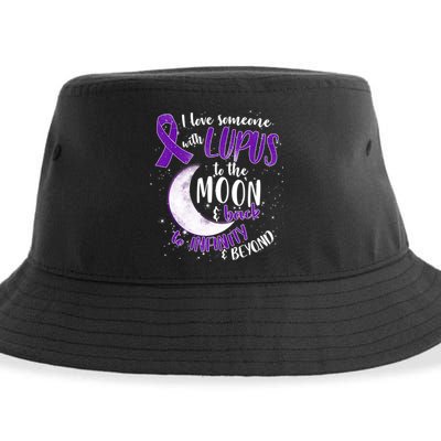 Love Someone With Lupus To The Moon And Back Sustainable Bucket Hat
