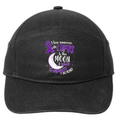 Love Someone With Lupus To The Moon And Back 7-Panel Snapback Hat