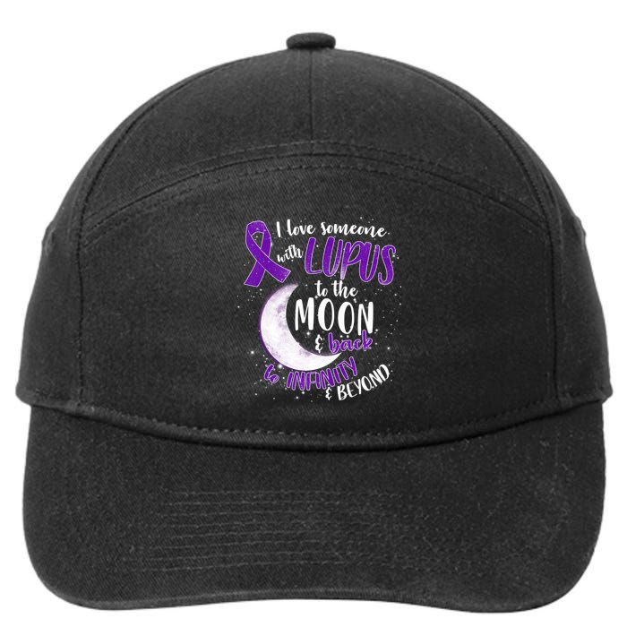 Love Someone With Lupus To The Moon And Back 7-Panel Snapback Hat