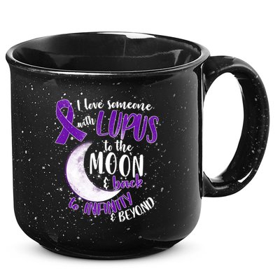 Love Someone With Lupus To The Moon And Back 15oz Campfire Ceramic Mug