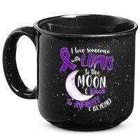 Love Someone With Lupus To The Moon And Back 15oz Campfire Ceramic Mug