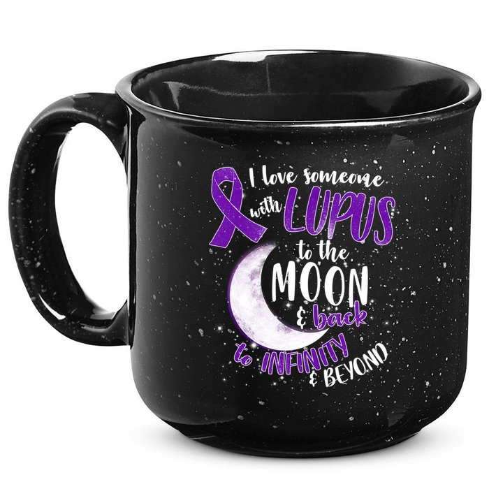 Love Someone With Lupus To The Moon And Back 15oz Campfire Ceramic Mug