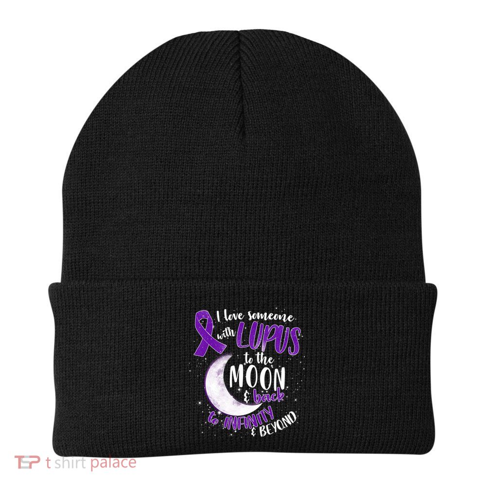Love Someone With Lupus To The Moon And Back Beanie