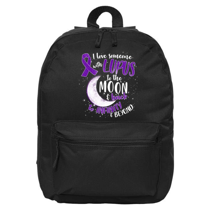 Love Someone With Lupus To The Moon And Back 16 in Basic Backpack