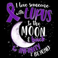 Love Someone With Lupus To The Moon And Back 16 in Basic Backpack