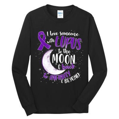 Love Someone With Lupus To The Moon And Back Tall Long Sleeve T-Shirt