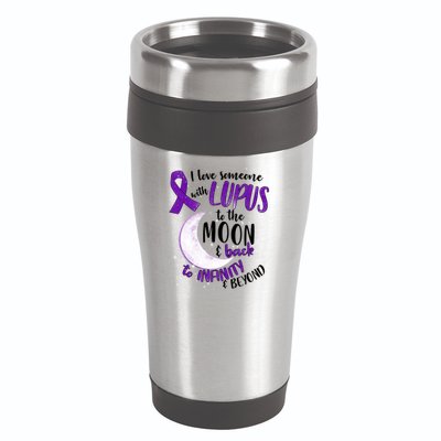 Love Someone With Lupus To The Moon And Back 16oz Travel Tumbler