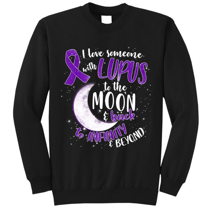 Love Someone With Lupus To The Moon And Back Tall Sweatshirt