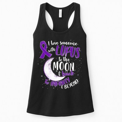 Love Someone With Lupus To The Moon And Back Womens Tank Top