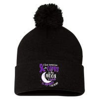 Love Someone With Lupus To The Moon And Back Pom Pom 12in Knit Beanie