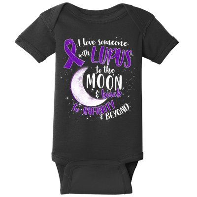 Love Someone With Lupus To The Moon And Back Baby Bodysuit