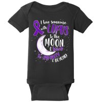 Love Someone With Lupus To The Moon And Back Baby Bodysuit