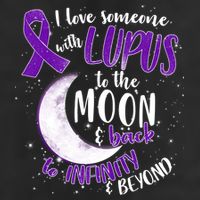 Love Someone With Lupus To The Moon And Back Trucker Hat