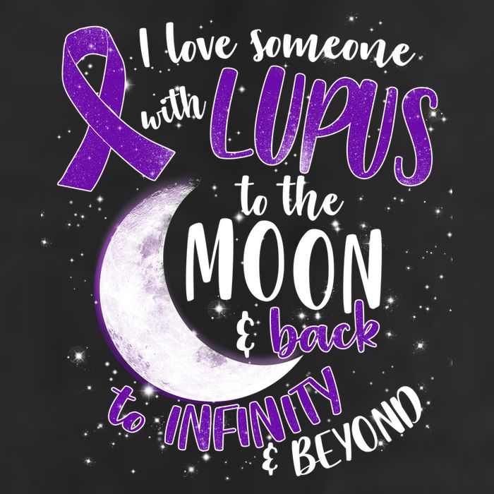 Love Someone With Lupus To The Moon And Back Trucker Hat
