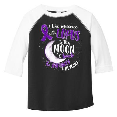 Love Someone With Lupus To The Moon And Back Toddler Fine Jersey T-Shirt