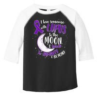 Love Someone With Lupus To The Moon And Back Toddler Fine Jersey T-Shirt