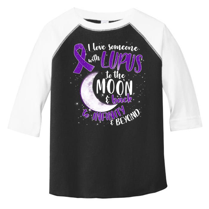 Love Someone With Lupus To The Moon And Back Toddler Fine Jersey T-Shirt