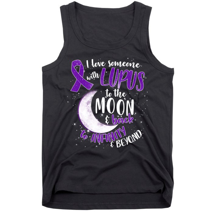 Love Someone With Lupus To The Moon And Back Tank Top