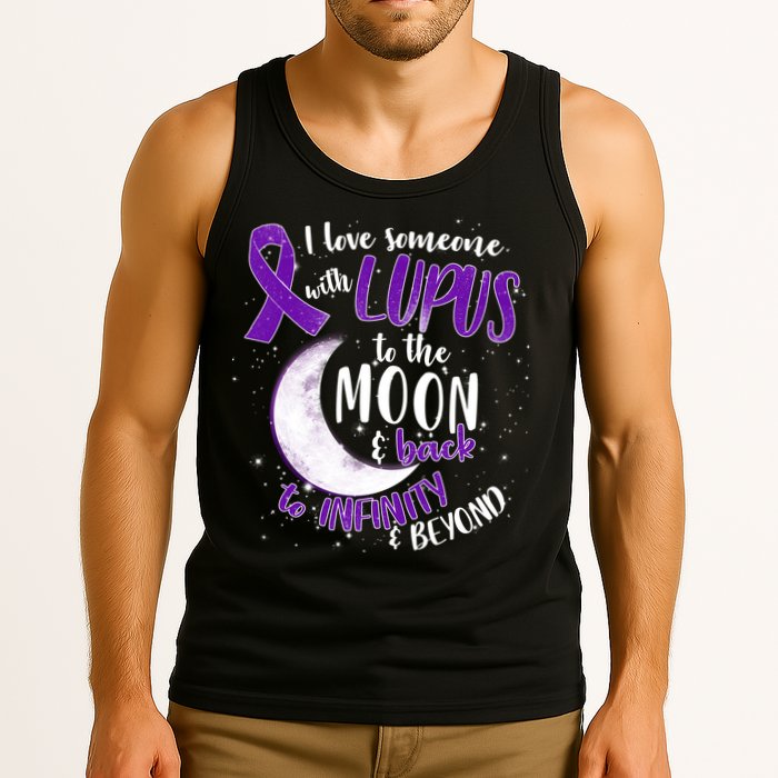 Love Someone With Lupus To The Moon And Back Tank Top
