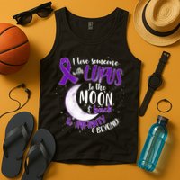 Love Someone With Lupus To The Moon And Back Tank Top
