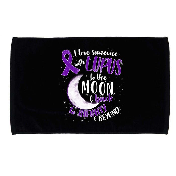 Love Someone With Lupus To The Moon And Back Microfiber Hand Towel