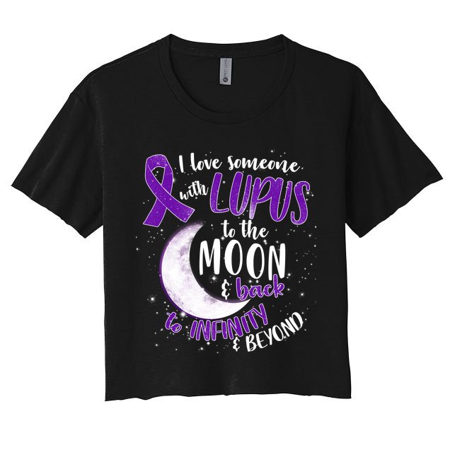 Love Someone With Lupus To The Moon And Back Crop Top